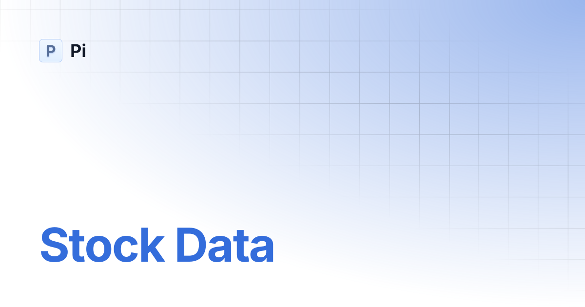 Stock Data | Pi